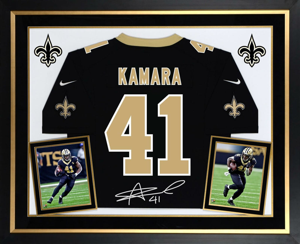 Alvin Kamara New Orleans Saints Deluxe Framed Autographed Nike Black G –  Super Sports Center