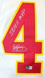 John Riggins Autographed White Pro Style Jersey w/SB MVP- BA W Hologram *Silver