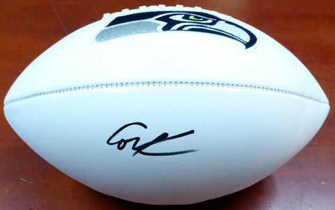 CORTEZ KENNEDY AUTOGRAPHED SIGNED WHITE LOGO FOOTBALL SEAHAWKS BECKETT 110683