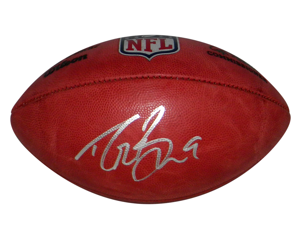 drew brees autographed football