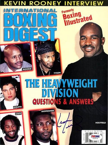 Lennox Lewis Autographed Signed International Boxing Magazine PSA/DNA #T19716