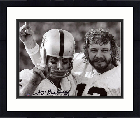 Framed Fred Biletnikoff Las Vegas Raiders Signed 8x10 with Stabler Photograph