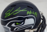 SHAQUEM GRIFFIN AUTOGRAPHED SIGNED SEAHAWKS MINI HELMET IN GREEN MCS HOLO 134382