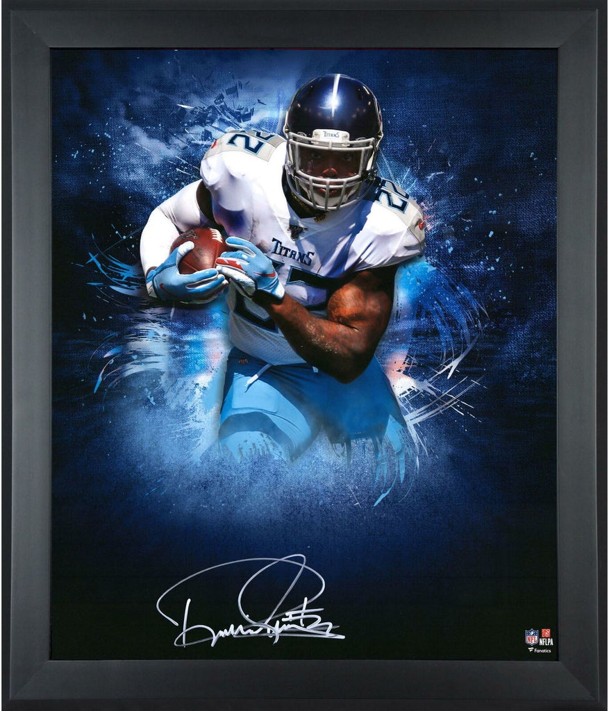 Derrick Henry Tennessee Titans Framed Autographed 20' x 24' In