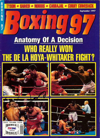 Oscar De La Hoya Autographed Signed Boxing '97 Magazine Cover PSA/DNA #S48498