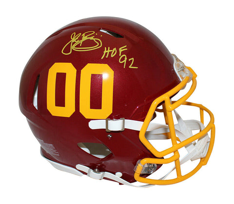 John Riggins Signed Washington Football Team Authentic Speed Helmet JSA 34938