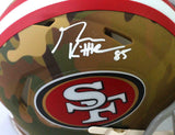 George Kittle Signed San Francisco 49ers Camo Mini Helmet- Beckett W Auth *White