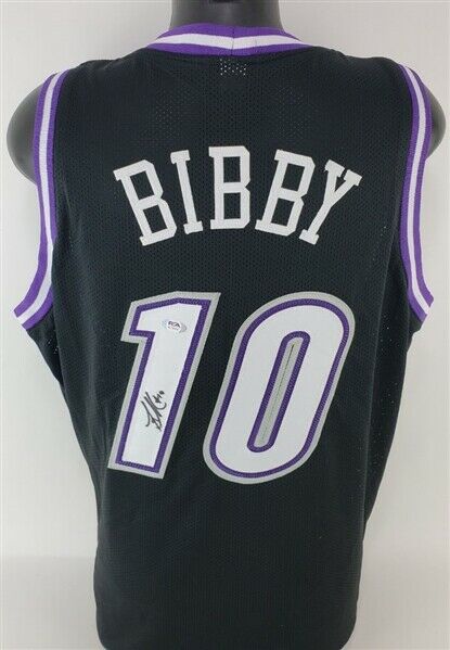Mike Bibby Autographed Sacramento White Custom Basketball Jersey - BAS