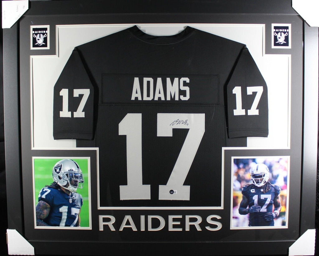 DAVANTE ADAMS (Raiders black SKYLINE) Signed Autographed Framed Jersey –  Super Sports Center