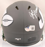 Joe Namath Autographed New York Jets Amp Speed Mini Helmet-Beckett W Hologram