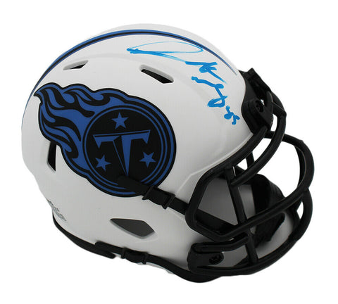 Derrick Mason Signed Tennessee Titans Speed Lunar NFL Mini Helmet