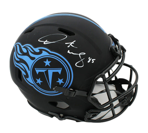 Derrick Mason Signed Tennessee Titans Speed Authentic Eclipse Helmet