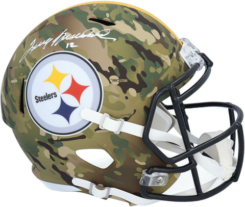 Terry Bradshaw Pittsburgh Steelers Signed CAMO Alternate Replica Helmet