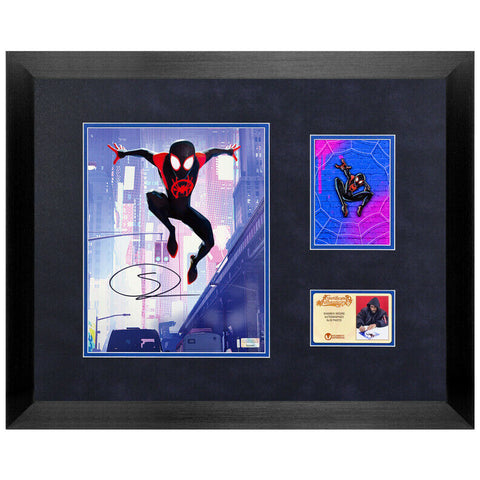 Shameik Moore Autographed Spider-Man Into the Spider-Verse 8x10 Framed Display