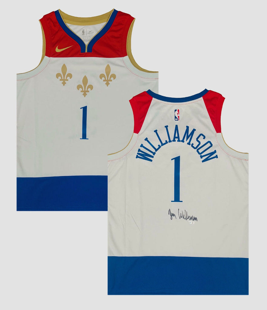 ZION WILLIAMSON Autographed N.O. Pelicans Nike City Edition Jersey FAN –  Super Sports Center