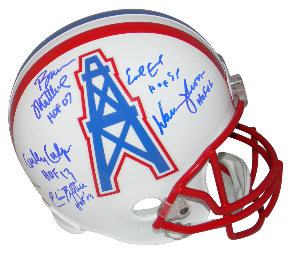 Elvin Bethea Autographed Houston Oilers Football NFL Jersey with