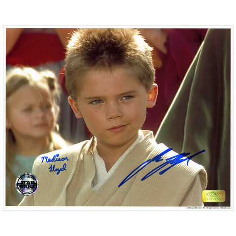 Jake Lloyd, Madison Lloyd Autographed Star Wars Phantom Menace Anakin 8x10 Photo