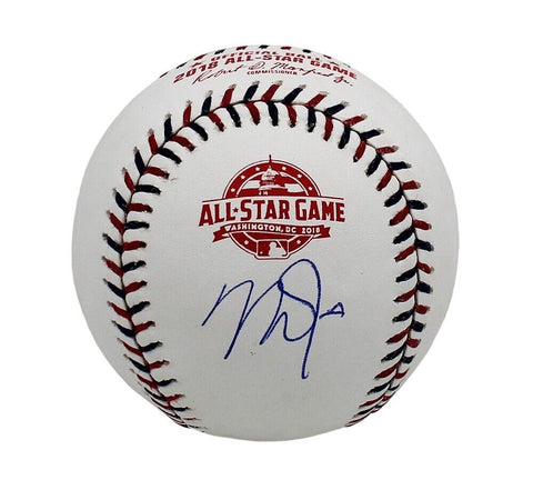 Mike Trout Signed Los Angeles Angels Rawlings OML 2018 All Star MLB Baseball