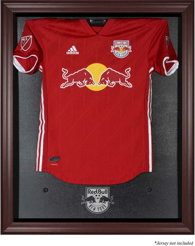 New York Red Bulls Mahogany Framed Team Logo Jersey Display Case