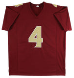 Florida State Dalvin Cook Authentic Signed Maroon Pro Style Jersey BAS Witnessed