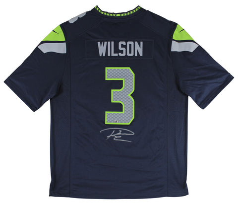 Seahawks Russell Wilson Authentic Signed Navy Blue Nike Jersey Fanatics