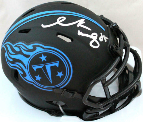 Derrick Mason Autographed Titans Eclipse Speed Mini Helmet-Beckett W Hologram
