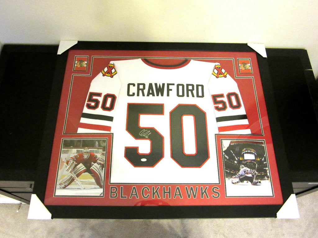 Chevy Chase Chicago Blackhawks Autographed Framed Griswold Jersey