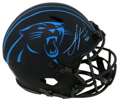 Julius Peppers Signed Panthers Eclipse Riddell F/S Authentic Speed Helmet - SS