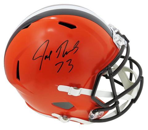 Joe Thomas Signed Cleveland Browns Riddell Full Size Speed Replica Helmet - SS