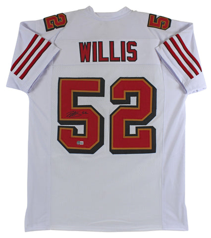 Patrick Willis Authentic Signed White Pro Style Jersey Autographed BAS Witnessed