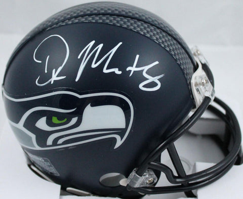 DK Metcalf Autographed Seattle Seahawks Mini Helmet - Beckett W *White