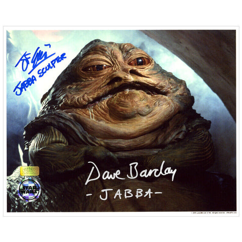 Coppinger and Barclay Autographed Star Wars: Return of the Jedi Jabba the Hut