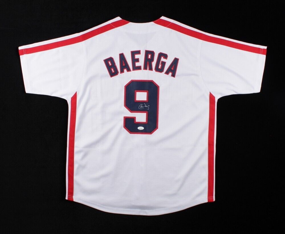 Carlos Baerga Signed Cleveland Indians Jersey (JSA COA) 3xAll Star Inf –