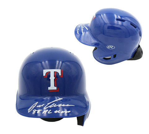 Jose Canseco Signed Texas Rangers Rawlings Current MLB Mini Helmet w- "88 AL MVP