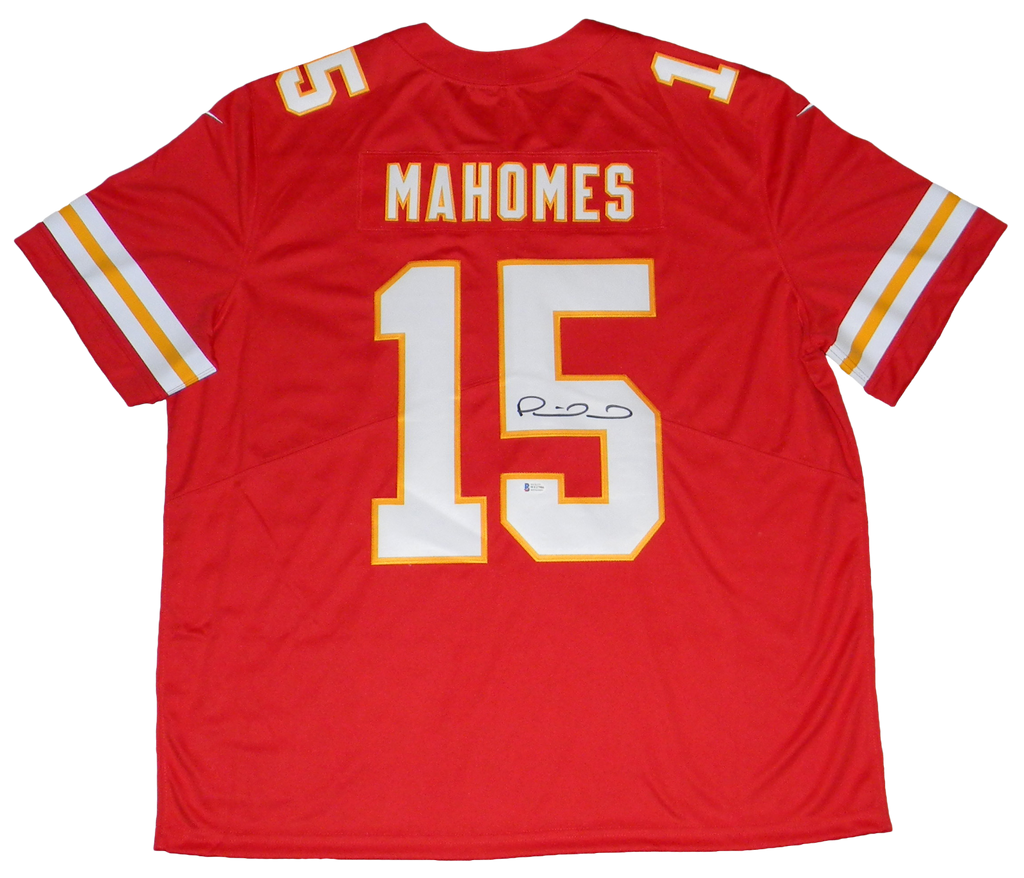 PATRICK MAHOMES AUTOGRAPHED KANSAS CITY CHIEFS RED NIKE LIMITED JERSEY –  Super Sports Center