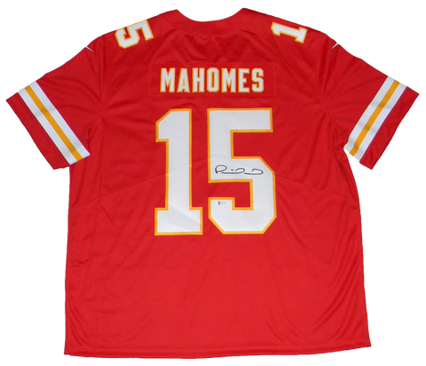 PATRICK MAHOMES AUTOGRAPHED KANSAS CITY CHIEFS RED NIKE LIMITED JERSEY BECKETT