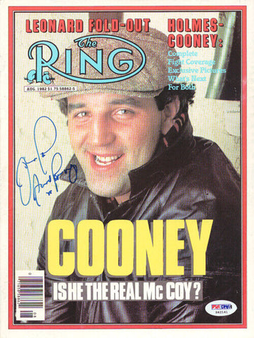 Gerry Cooney Autographed Signed The Ring Magazine Cover PSA/DNA #S42141