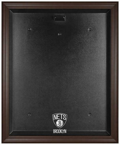 NBA Brooklyn Nets Brown Framed Logo Jersey Display Case - Fanatics Authentic