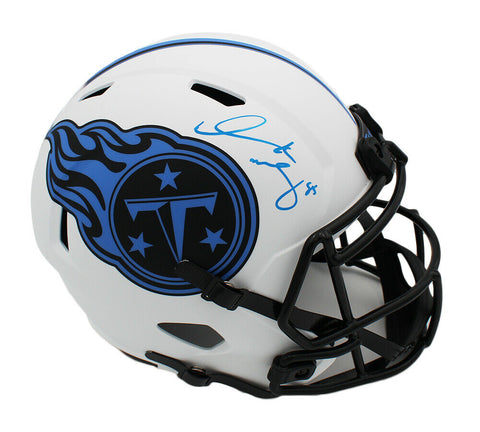 Derrick Mason Signed Tennessee Titans Speed Full Size Lunar NFL Helmet