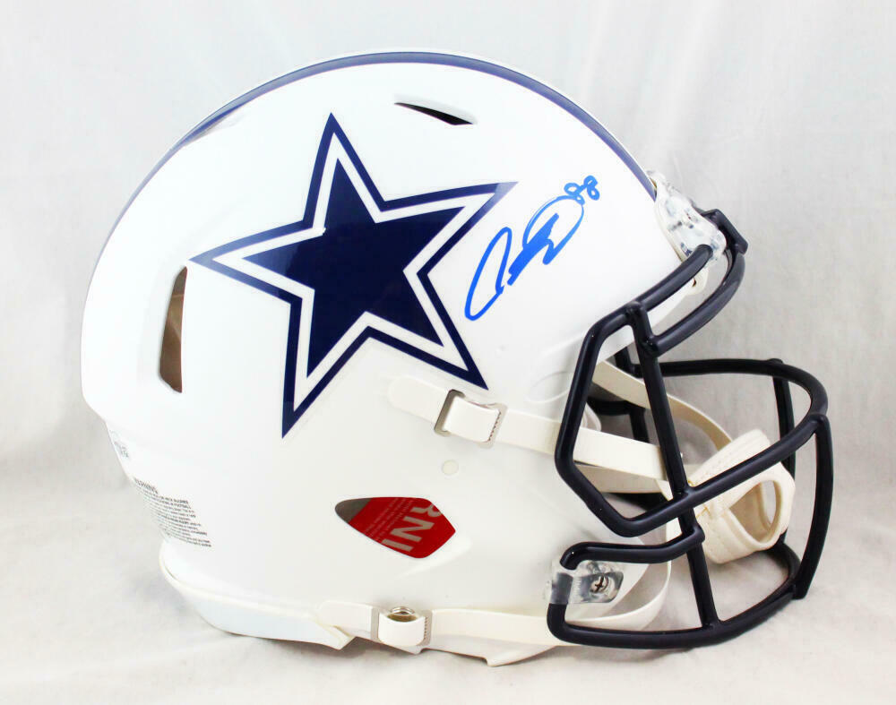 CeeDee Lamb Signed Dallas Cowboys F/S Flat White Authentic Helmet