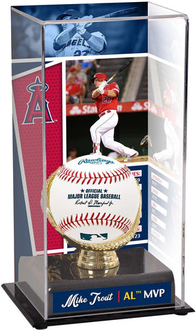 Mike Trout LA Angels 2016 American League MVP Display Case w/Image