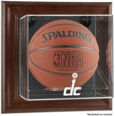 Washington Wizards Brown Framed Wall-Mountable Basketball Case - Fanatics