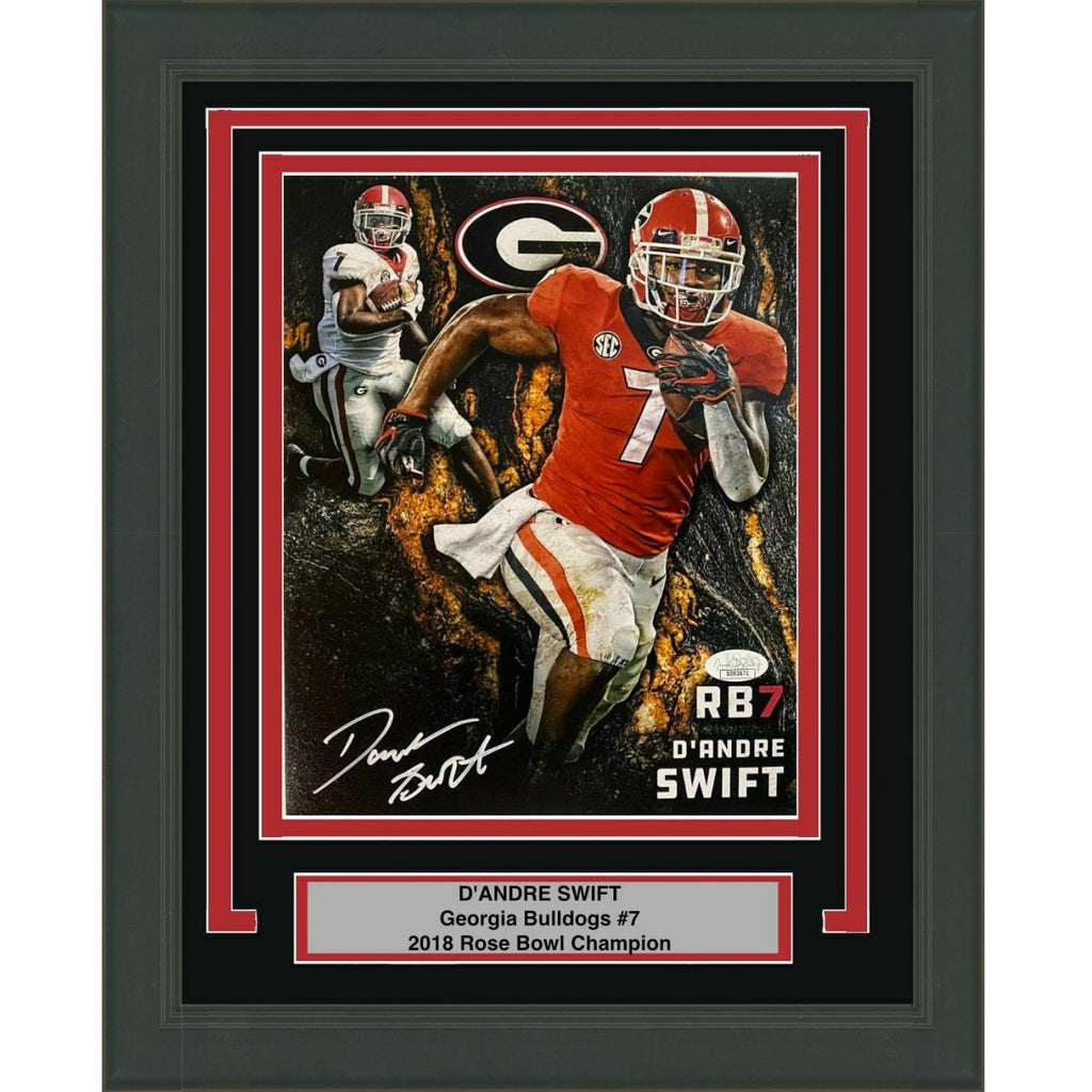 FRAMED Autographed/Signed D'ANDRE SWIFT Georgia Bulldogs 8x10 Photo JS –  Super Sports Center