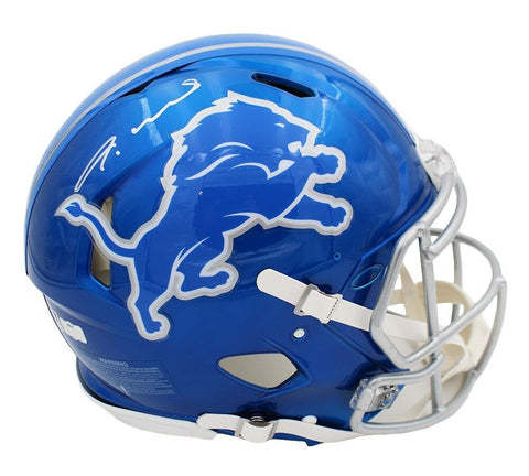 Jameson Williams Signed Detroit Lions Speed Authentic Flash NFL Helmet