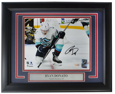 Ryan Donato Signed Framed 8x10 Seattle Kraken NHL Inaugural Photo Fanatics