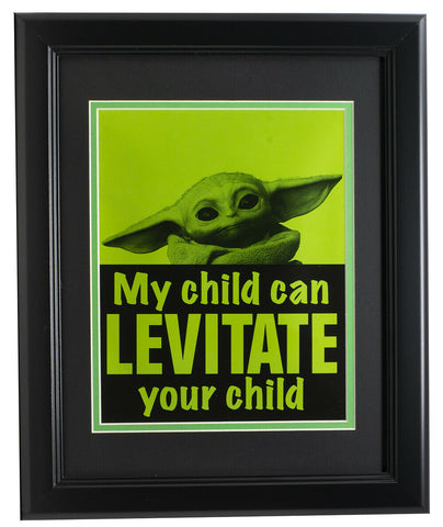 Baby Yoda Framed 8x10 Levitate Photo