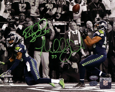 RICHARD SHERMAN & MALCOLM SMITH AUTOGRAPHED SIGNED 8X10 PHOTO THE TIP RS 85972