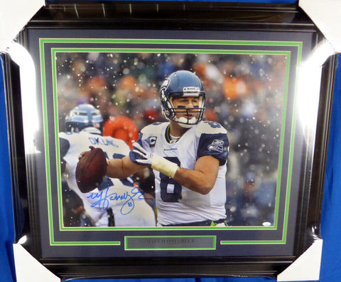 Matt Hasselbeck Autographed Signed Framed 16x20 Photo Seattle Seahawks MCS 48264