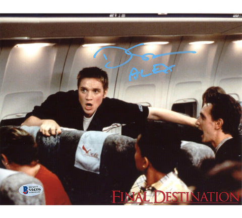 Devon Sawa Signed Final Destination Unframed 8x10 Photo - On Plane w- Alex