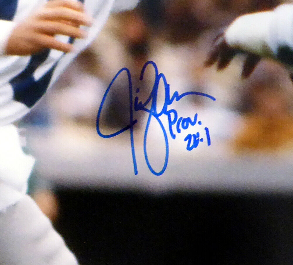 Walter Jones Autographed Jersey - Seattle Seahawks Custom Blue MCS Holo